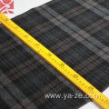 double-faced plaid check woven woolen fabric for overcoat